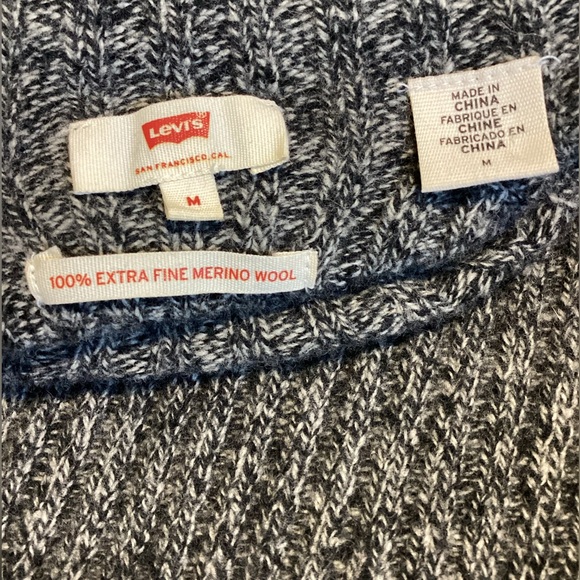 Livi’s Sweater Women 100% Extra Fine Merino Wool Fall Winter Black Long Sleeve - Picture 6 of 7